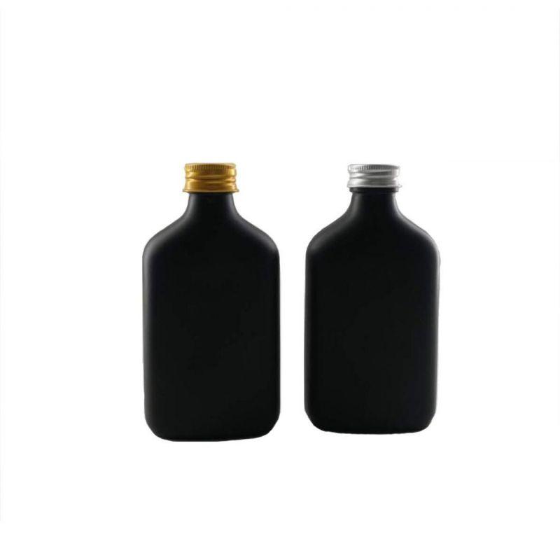 Flat 200ml Cold Brew Coffee Whiskey Vodka Beverage Juice Glass Bottle