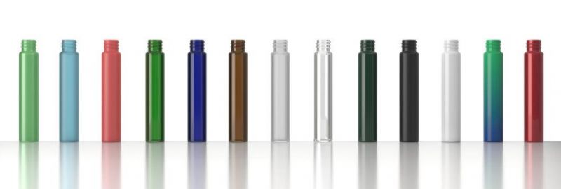 Child Resistant Packaging Glass Vials Transparent Matte Black Doob Pre Roll Glass Cigar Tube