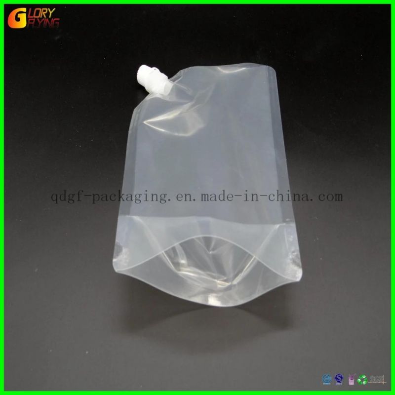 Plastic Suction Mouth Food - Grade Beverage, Mineral Water and Other Plastic Sealing Pocket