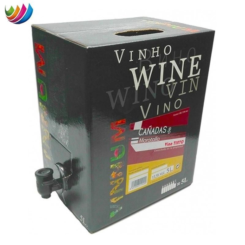 Wholesale Bag in Box with Valves Bib Wine Juice Packaging Transparent Aluminum Foil Liquid Bag