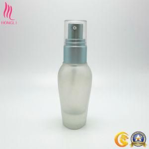 Frosted Glass Container with Sprayer for Skin Lotion