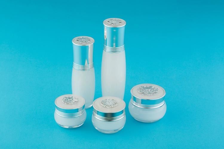 10g 12g 15g 20g 30g 15ml 20ml 30ml 50ml Empty Customized Acrylic Cream Jar and Lotion Bottle Set