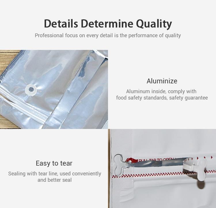 Wholesale Organ Type Aluminum Foil One-Way Exhaust Valve Moisture-Proof Packaging Bag