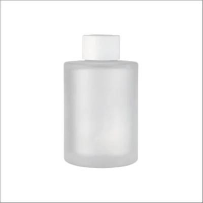 150ml Cylindrical Fragrance Bottle Reed Diffuser Frosting Glass Bottle Aluminum Lid Plastic Inner Plug