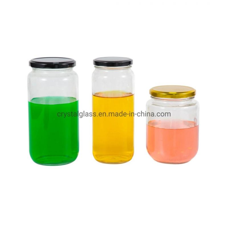 32oz 1 Liter Width Mouth Big Capacity Empty Glass Food Canned Storage Jar with Lids