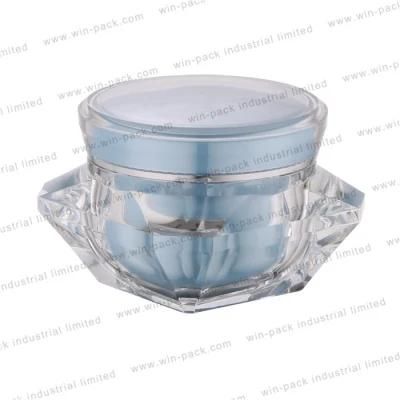 Hot Product Luxury Gold Acrylic Cream Jar with Shiny Gold Cap 5g 10g