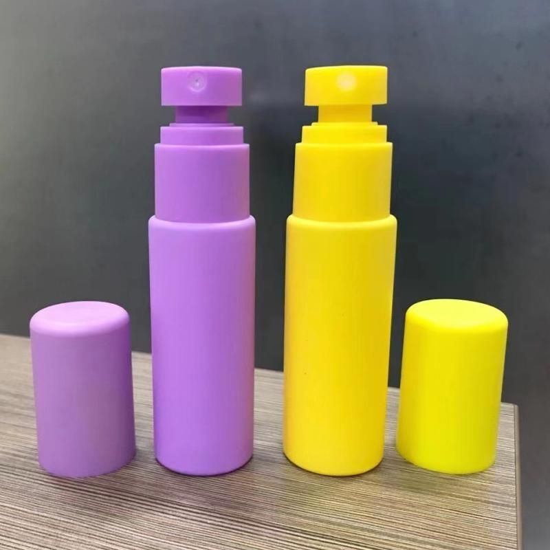 50ml 60ml 80ml 100ml Straight Round Pet Plastic Sprayer Bottle with Double Fine Mist Spray Pump