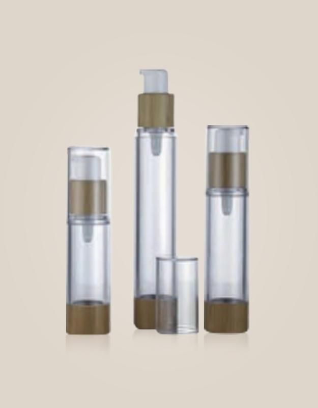 China Custom Cosmetic Makeup Pump Plastics Aluminum Airless Packaging Bottle