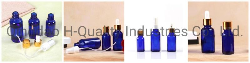 5ml Blue/Clear Essential Oil Perfume Glass Bottles with Screw Caps