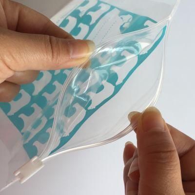 Custom Printed LDPE Plastic Slider Reclosable Bag for Stationery Storage