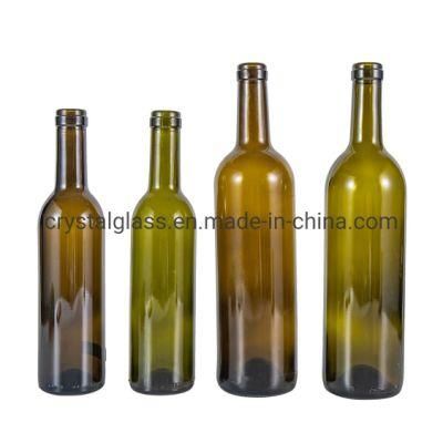 Red Wine Glass Bottle 75cl 750ml with Cork Black Wine Bordeaux Liquor Bottle 500ml