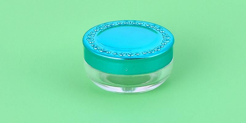 10g Luxury Clear Transparent Glitter Gel Cream Jar for Cosmetic Packaging