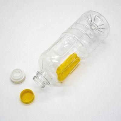 Round Transparent Olive Oil Bottle Cooking Oil Glass Empty Bottle