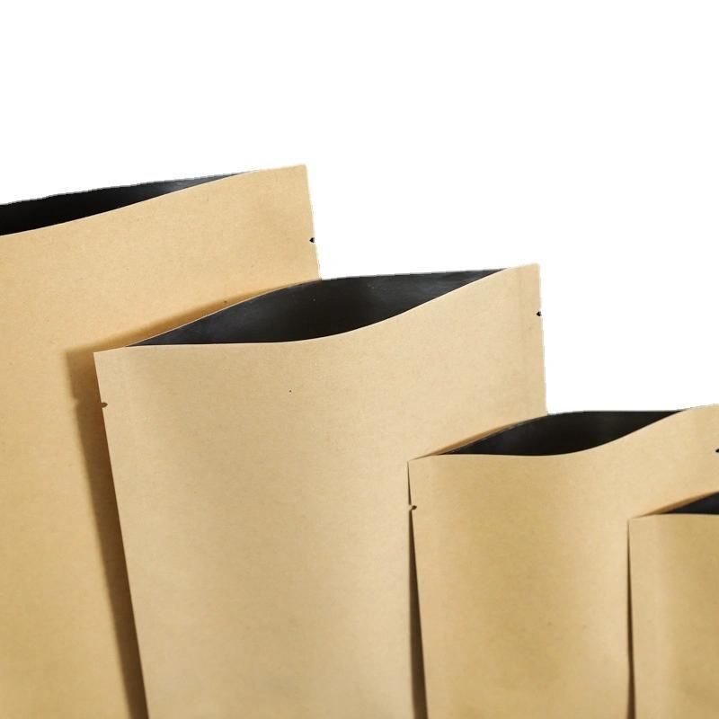 Food Packaging Heat Sealed Foil Lined Kraft Paper Bag