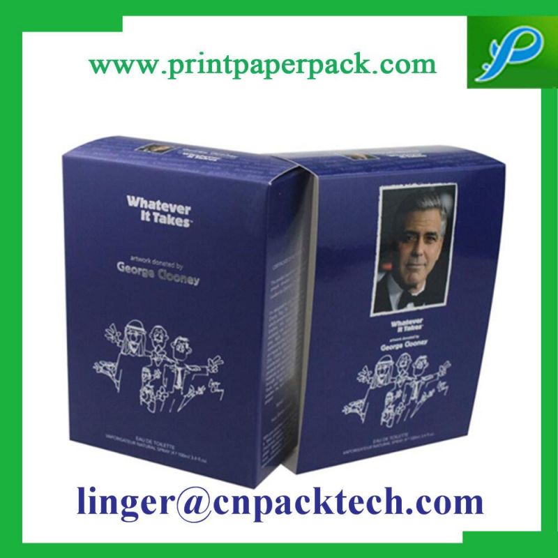 Customized Space Saving Folding Glossy Lamination Card Box