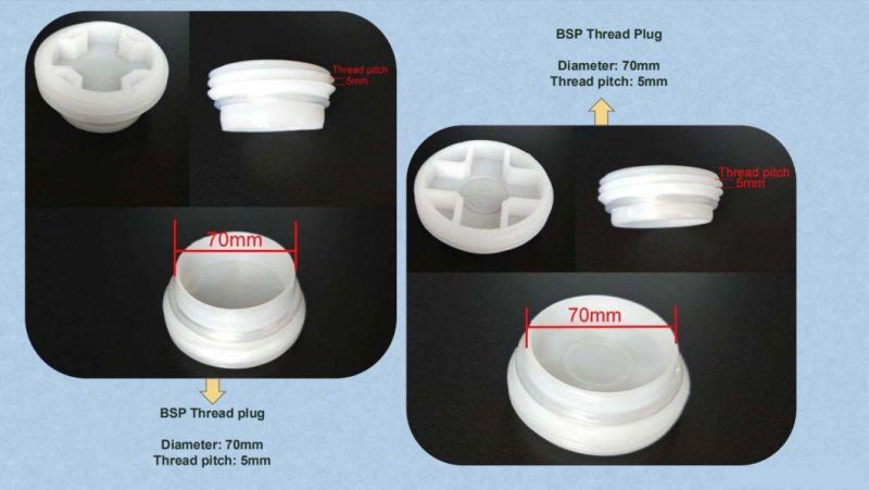 China Factory Price 60mm Fine Buttress Thread Plastic Drum Bung and Plug