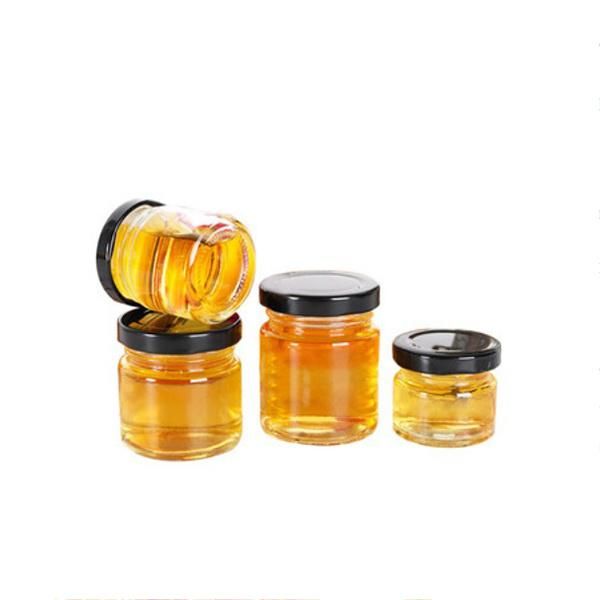 Small Mini 50ml 250ml Food Storage Jam Honey Glass Container with Screw Lid