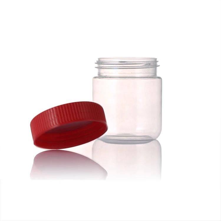 Free Sample Plastic Food Jar with Lid Wholesale Portable Camping Candy Cookies Nut Airtight Jar