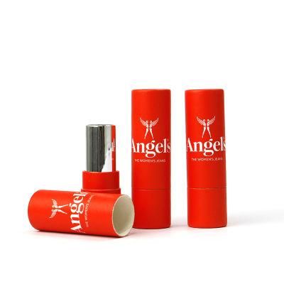 Pink Red Lipstick Small Fsc Paper Packaging Tube