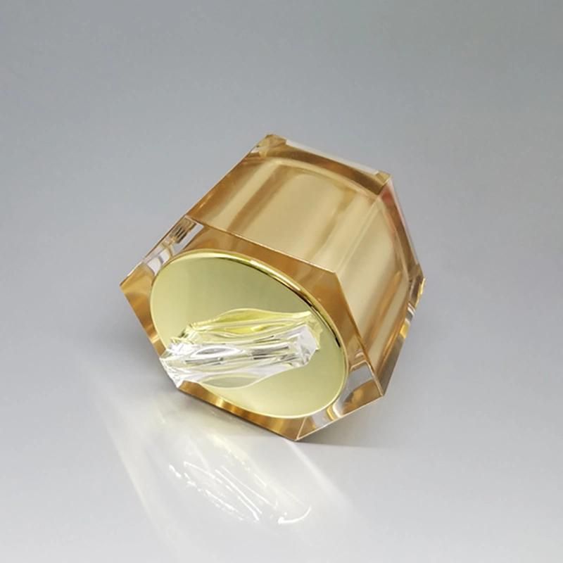 in Stock 20g Pink Gold Luxury Plastic Acrylic Empty Cream Container Cosmetic Jar