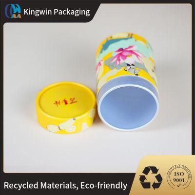 Luxury Custom Printed Eco Friendly Paper Cylinder Box Water Bottles Packaging Box