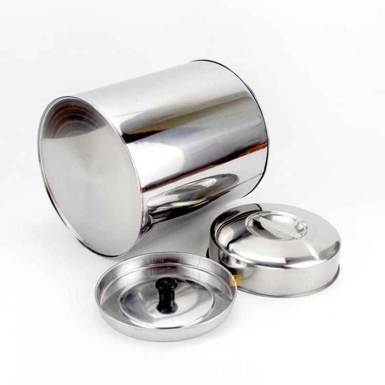 High Quality Hot Sale Tea Tin Can with Inner Lid 410 Stainless Steel Tea Caddy