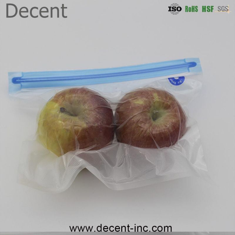 Custom Printed Food Grade Reusable 3 Side Heat Sealing Meat Rice Nylon Vacuum Frozen Food Packaging Bag