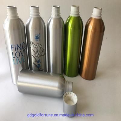 Screw Cap Aluminium Bottle for Alcoholic Drink Packaging