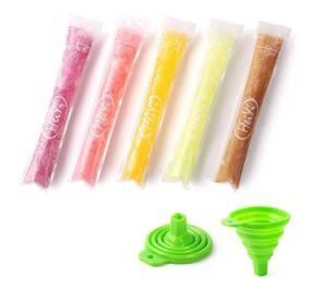 Custom Printing Available DIY Disposable Zip Top Ice Popsicle Molds Bags