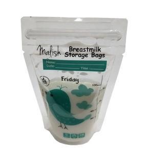 Anti-Leakage Proof Breast Milk Storage Bag with Double Zipper