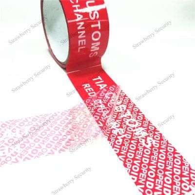 Tamper Evident Security Void Tape for Carton Packing