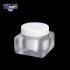 Modern Refillable Plastic 50 Ml Square Matte Cosmetic Face Cream Jar