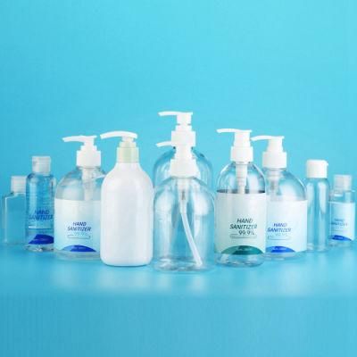 60ml Transparent Pet Plastic Clear Empty Hand Soap Gel Bottle (B007-1)