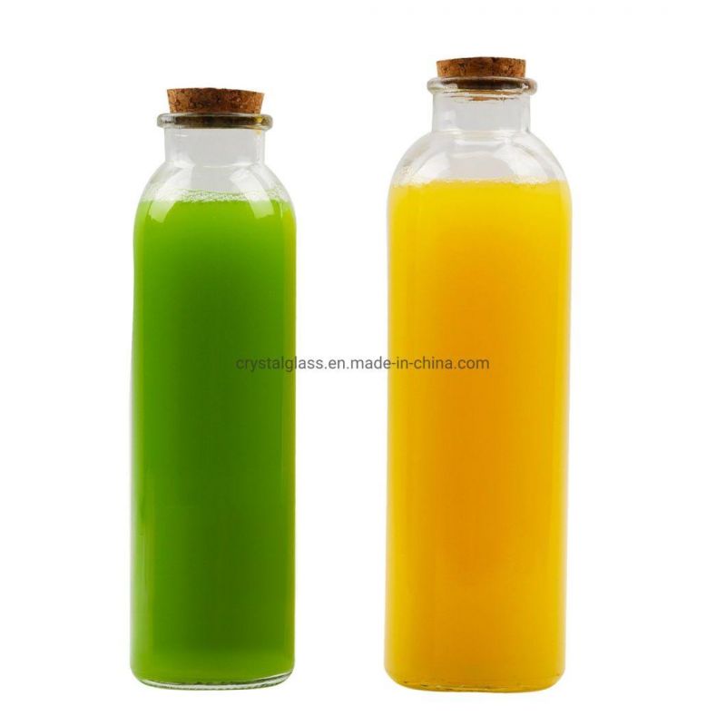 330ml Cold Pressed Kombucha Glass Juice Bottle with Various Style Caps