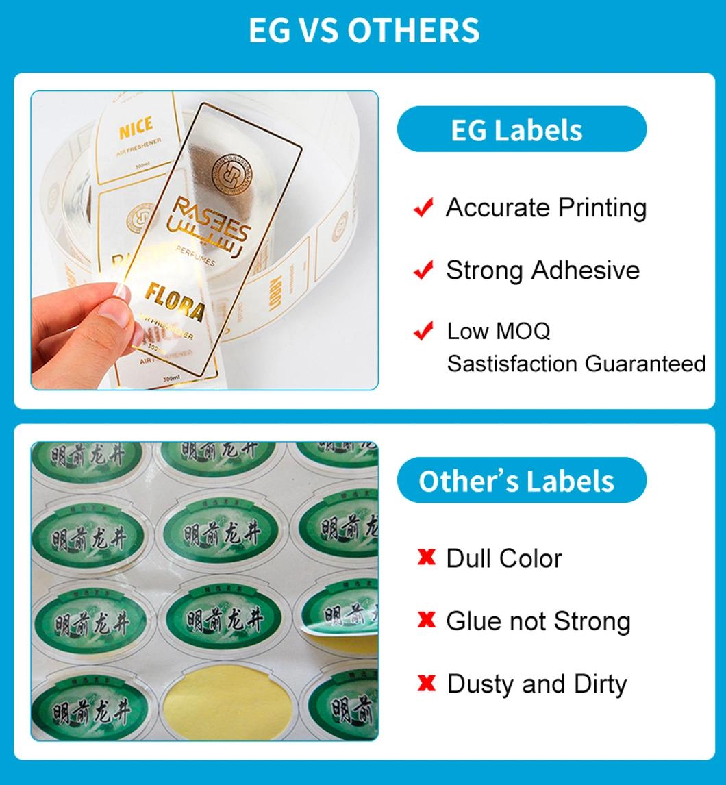 Promotional Gift Printing Label Adhesive PVC Sticker Label