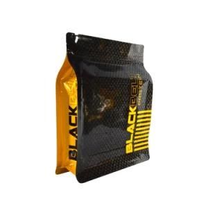 Proof Food Grade Powders Bcaas Proteins Packaging Bags Flat Bottom Stand up Zipper Pouch with Valve and Aluminum Foil