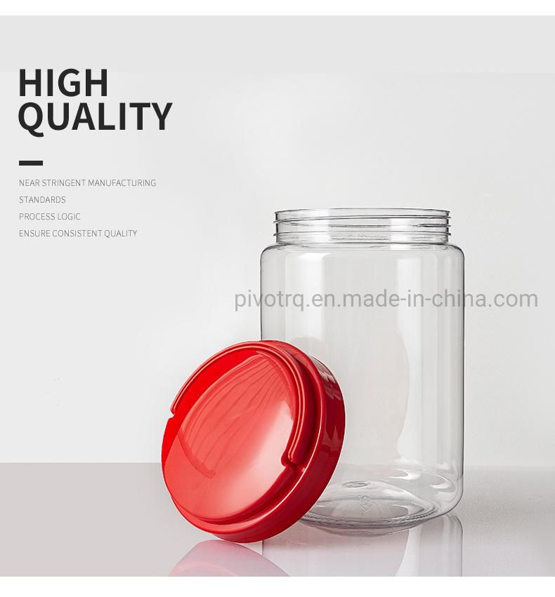 3000ml 101oz Big Size Plastic Bottle Round Food Candy Jar