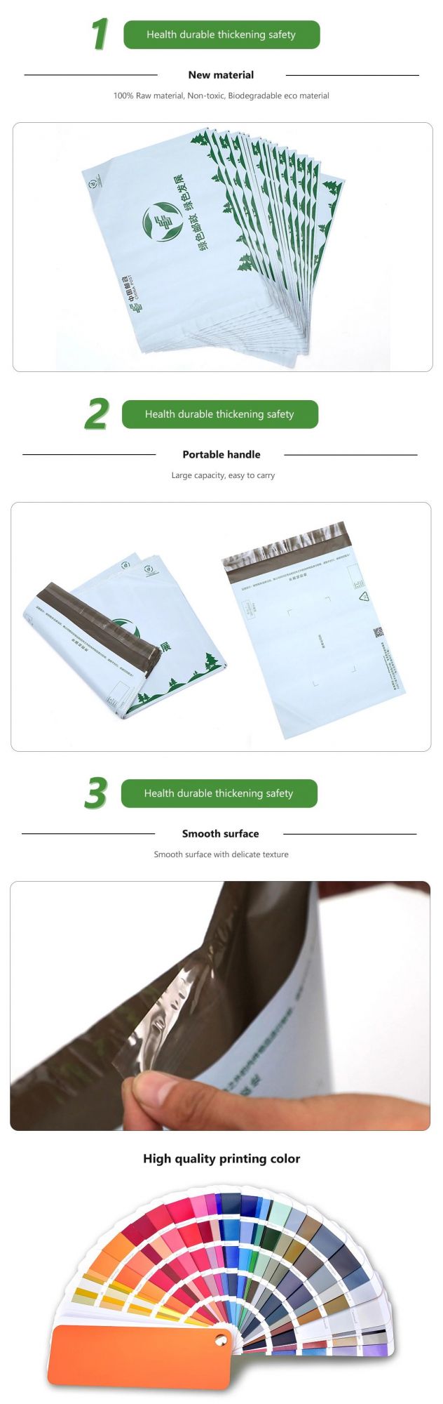 Customized 100% Biodegradable and Compostable Poly Mailing, Mailer, Window Envelope Bags Manufacturer/Factory for EMS/DHL/Fedux/UPS with TUV/FDA/Ok Compost Home