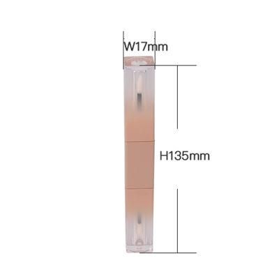 Wholesale Empty Double-End Pink Color Cosmetic Packaging Lip Gloss Lip Gloss Tube Container