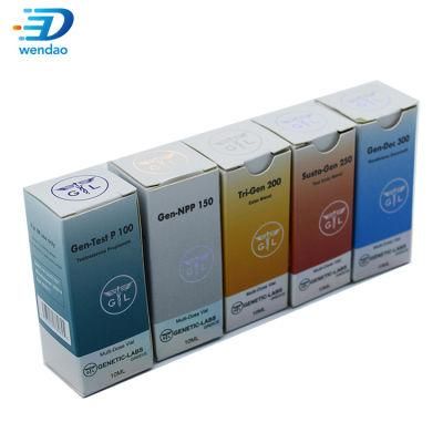 Custom Printed Waterproof Medicine Pharmaceutical Packaging 10ml Steroi Vial Labels and Boxes