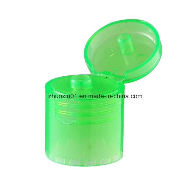 Plastic Flip Top Cap for Shampoo Bottle