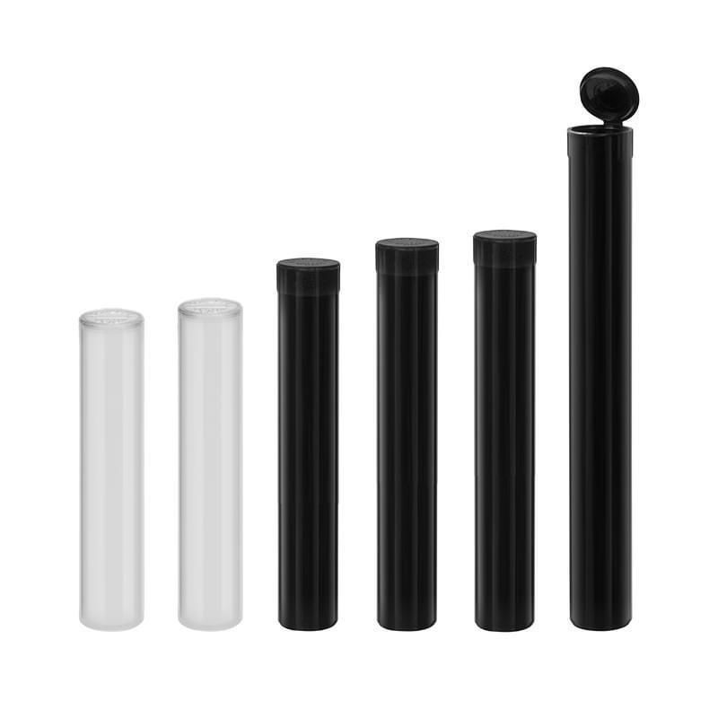 Pre Roll Packaging Tube Rolled Cone Joint Blunt Holder 109mm 120mm Pop Top Plastic Tubes