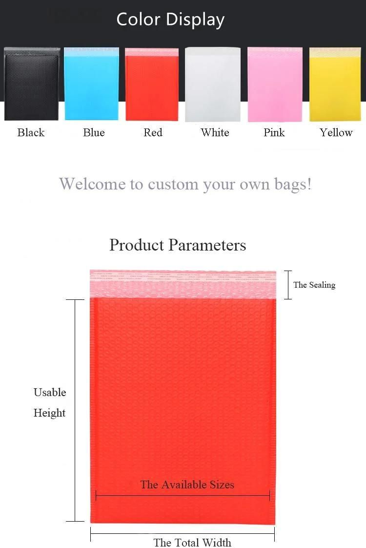 White Pearl Film Customize Bubble Mailer with Strong Adhesive Air Bags for Packing and Mailing Tear Proof Bubble Padded En