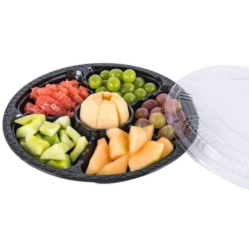 Disposable Pet Plastic Container with Lid Take Away Food Salad Containers