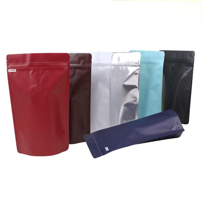 High Barrier Foil Stand up Zipper Pouch Coffee Bag with Valve