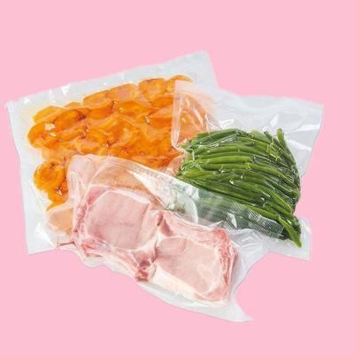 Nylon PA PE Food Grade Laminated Sealed Embossed Vacuum Bag Plastic Compression Sausage Meat Storage Packaging Black Vacuum Bags