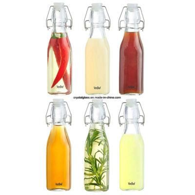 Wholesale Swing Top Glass Bottles with Clip Cap 250ml 500ml 750ml 1000ml