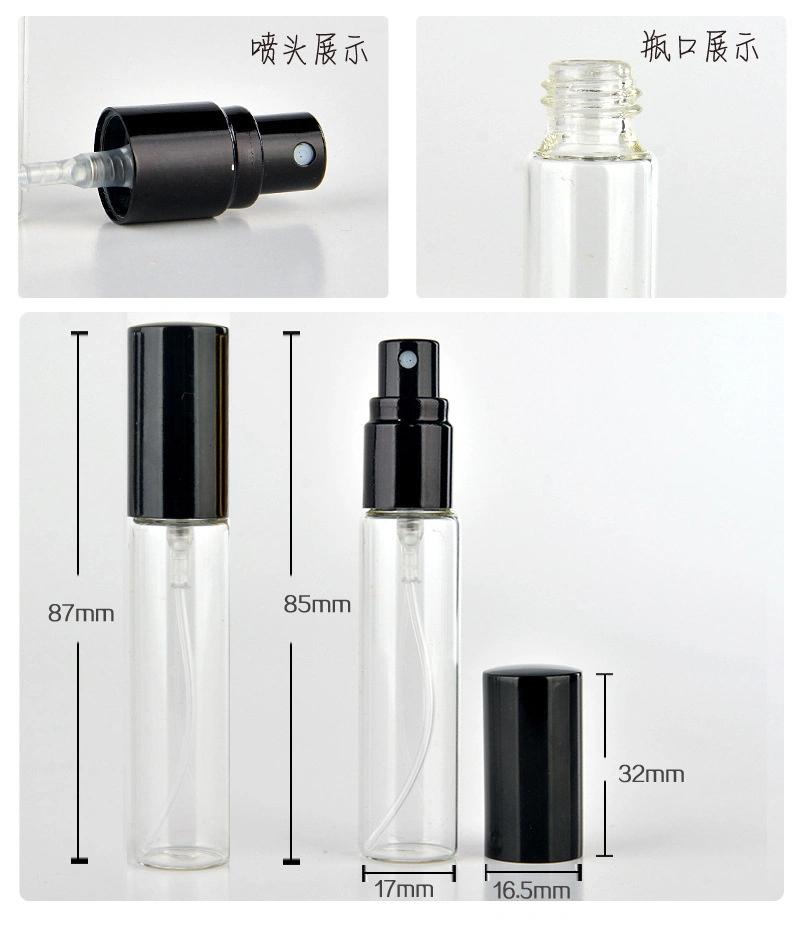 15ml 10ml Refillable Bottles Travel Transparent Glass Perfume Atomizer Empty Small Spray Bottle Toxic Free Safe Drop Ship