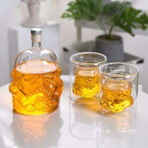 Stocked 375ml 500ml 700ml 1000ml Customized Empty Glass Bottle for Vodka Liquor Wine with Polymer Cork Crown Cap