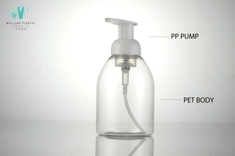 Hot Stamping Round Foam Pump Bottle for Washing Hand